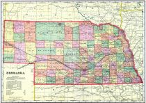Nebraska State Map, Lincoln County 1907